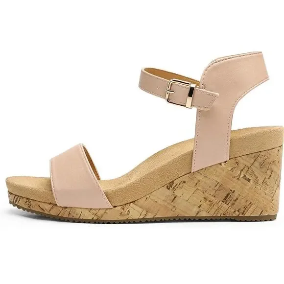 NWT Dream Pairs Wedge Sandal - Picture 2 of 13